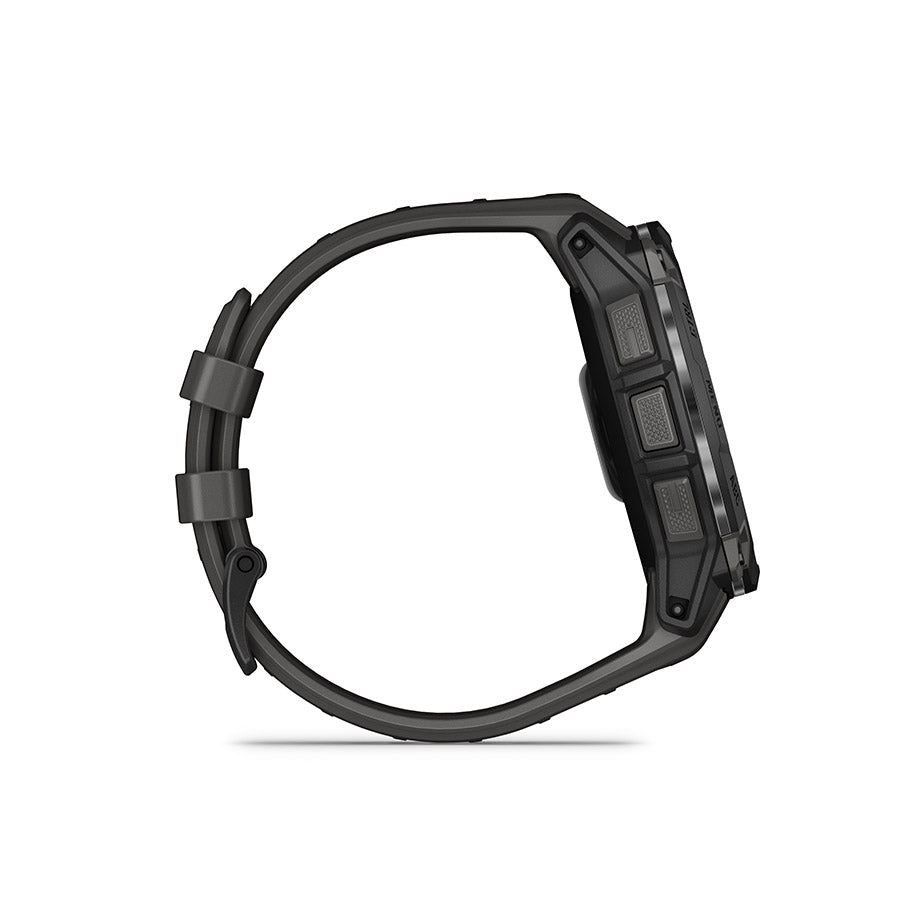 Garmin Instinct 3 50mm AMOLED, Montre, Couleur de la montre: Noir, Bracelet: Anthracite - Silicone