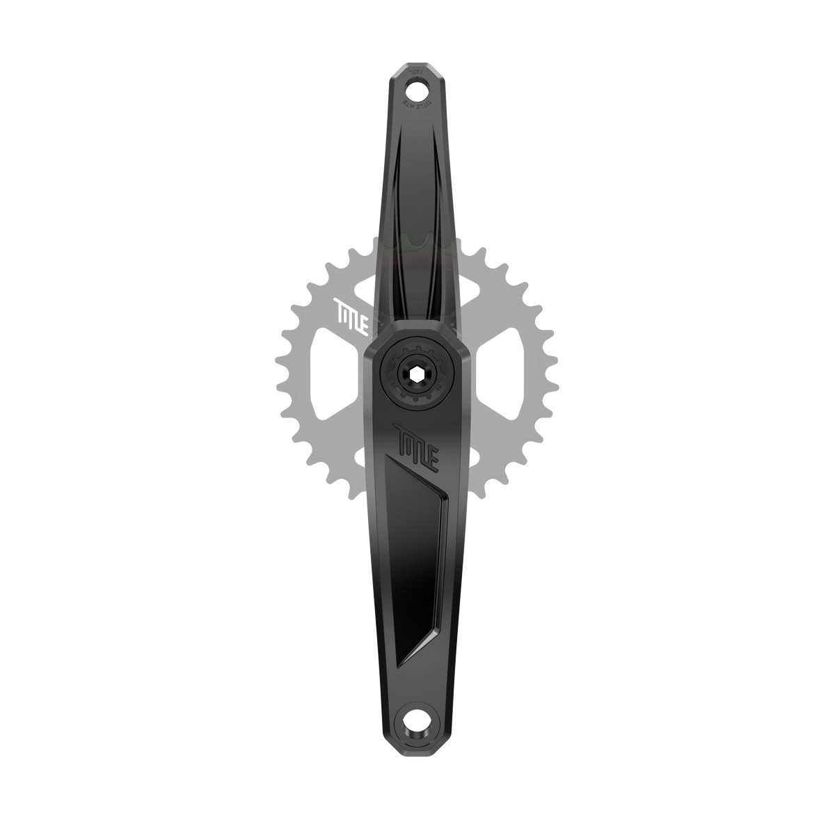 Title MTB CR1 Crank Arms - Black / 160mm