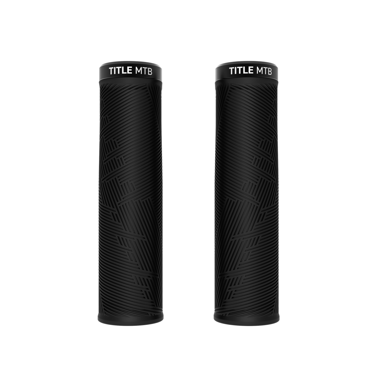 Title MTB FORM Lock-On Grips Noir with Chrome Clamp Regular