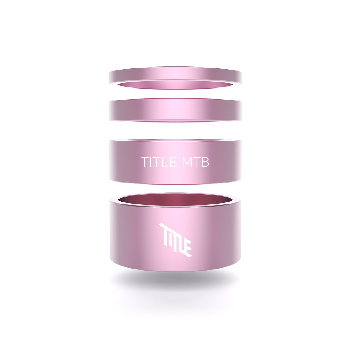 Title MTB Alloy entretoises de jeu de direction Gold