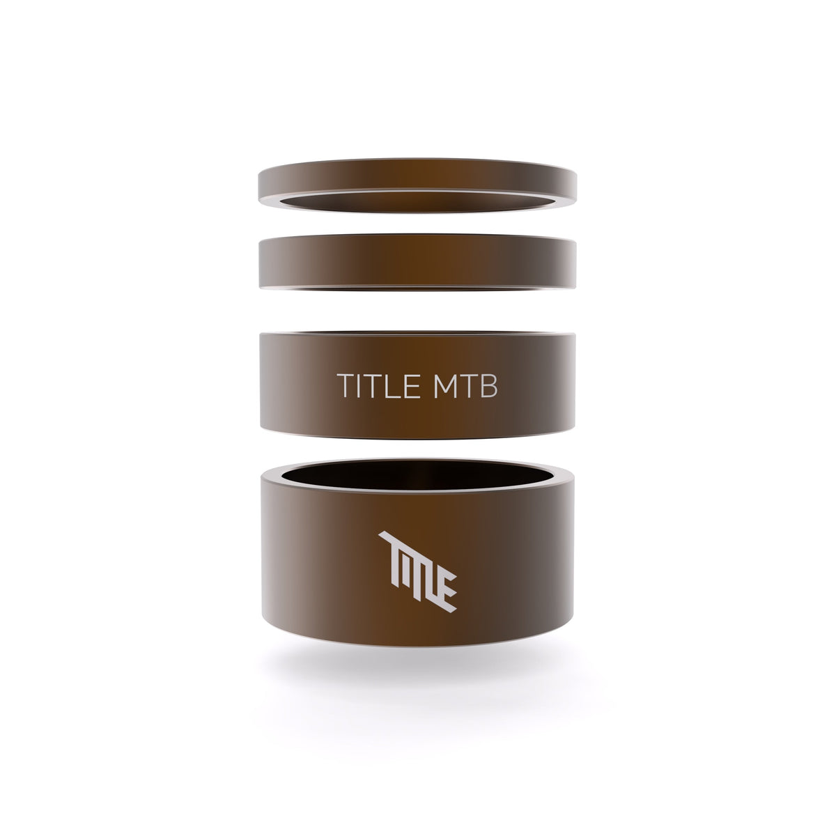 Title MTB Alloy entretoises de jeu de direction Bronze