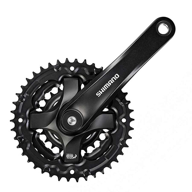 Shimano FC-TY501, Pédalier, 6/7/8 vit., 175mm, 24/34/42D, Riveté, Carré, 47.5mm, Noir