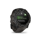 Garmin Instinct 3 50mm AMOLED, Montre, Couleur de la montre: Noir, Bracelet: Anthracite - Silicone