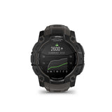 Garmin Instinct 3 50mm AMOLED, Montre, Couleur de la montre: Noir, Bracelet: Anthracite - Silicone