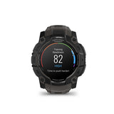 Garmin Instinct 3 50mm AMOLED, Montre, Couleur de la montre: Noir, Bracelet: Anthracite - Silicone