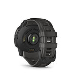 Garmin Instinct 3 50mm AMOLED, Montre, Couleur de la montre: Noir, Bracelet: Anthracite - Silicone