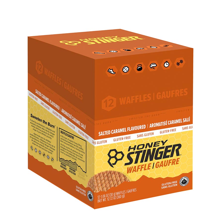 honey stinger gaufres biologiques sans gluten caramel sale 12pcs