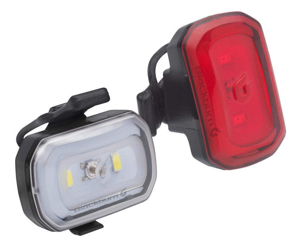 Blackburn Click USB Front + Rear Light Set Black