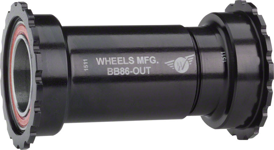 Wheels manufacturing Wheels Manufacturing BB86/92 SRAM Bottom Bracket with ABEC-3 Bearings Black Cups - Threaded