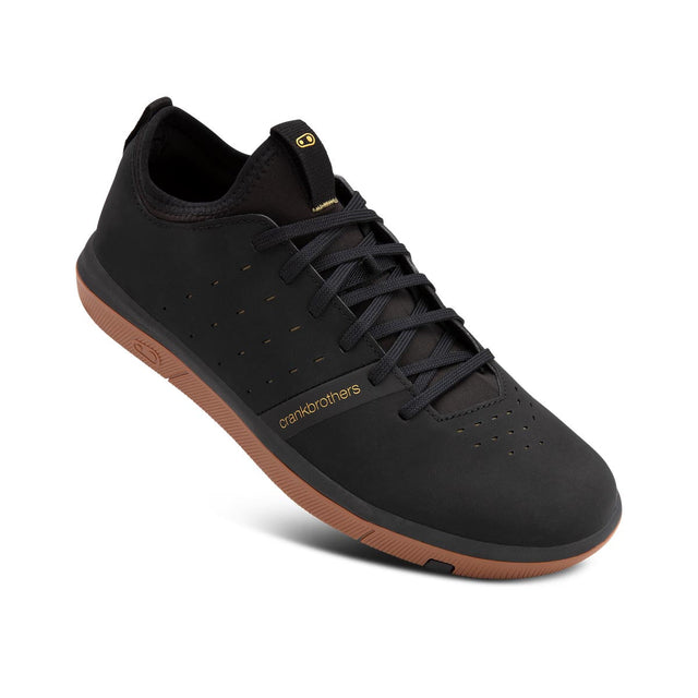 Crank Brothers SHOES STAMP STREET LACE BLACK / GOLD - GUM OUTSOLE 8