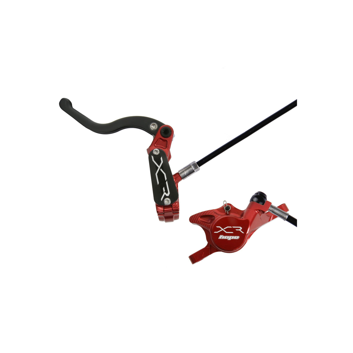 Hope XCR Pro X2 — frein hydraulique avant gauche rouge