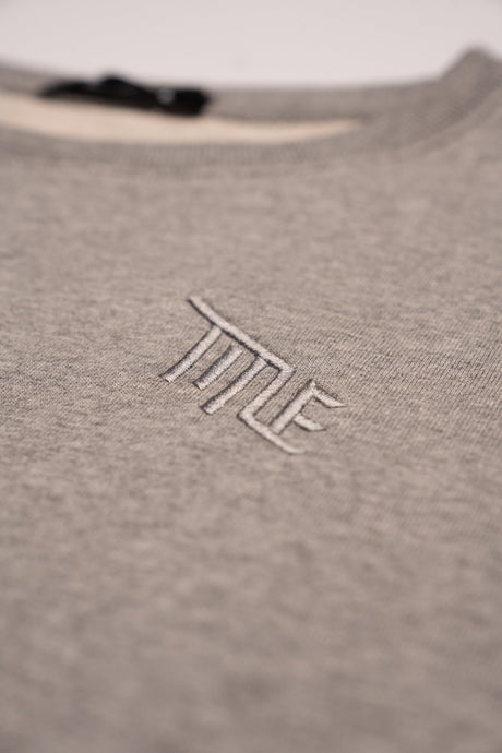 Title MTB Pullover Crewneck Sweater M Heather Gris