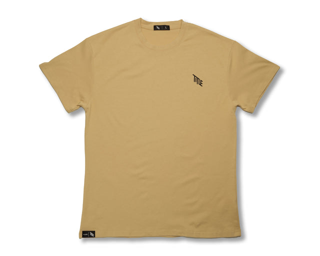 Title MTB Faded Midweight T-Shirt Jaune S