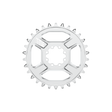 Title MTB CR1 8-Bolt Chainring - 30T / Chrome / Shimano HG12