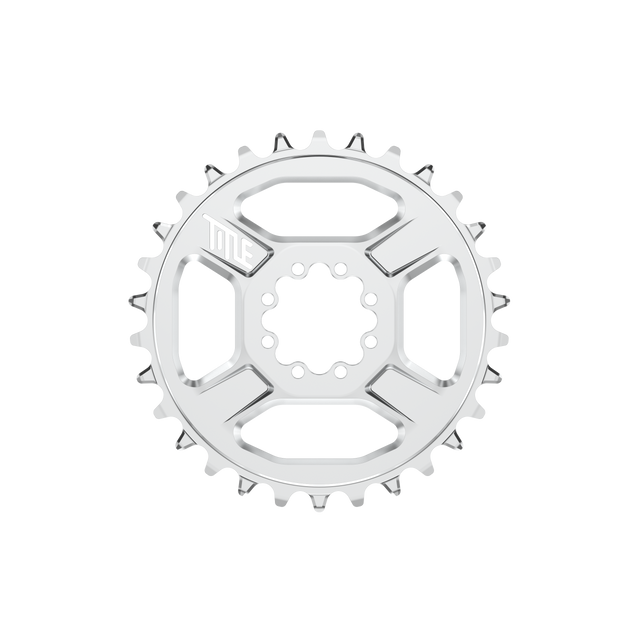 Title MTB CR1 8-Bolt Chainring - 30T / Chrome / Shimano HG12
