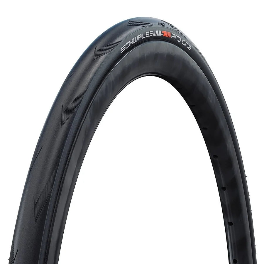 Schwalbe Pro One — Pneu de route 700 × 34C, pliable, Addix Race, Super Race, V-Guard, 127 TPI, noir
