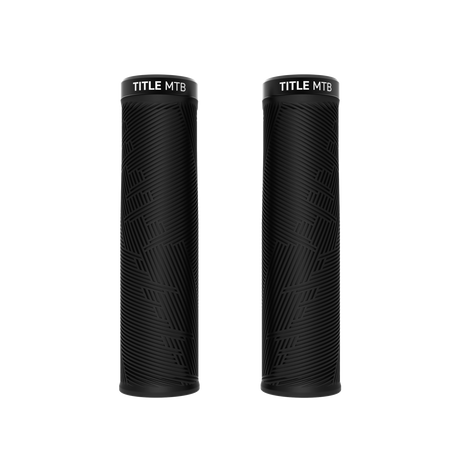 Title MTB FORM Lock-On Grips Noir with Chrome Clamp Regular