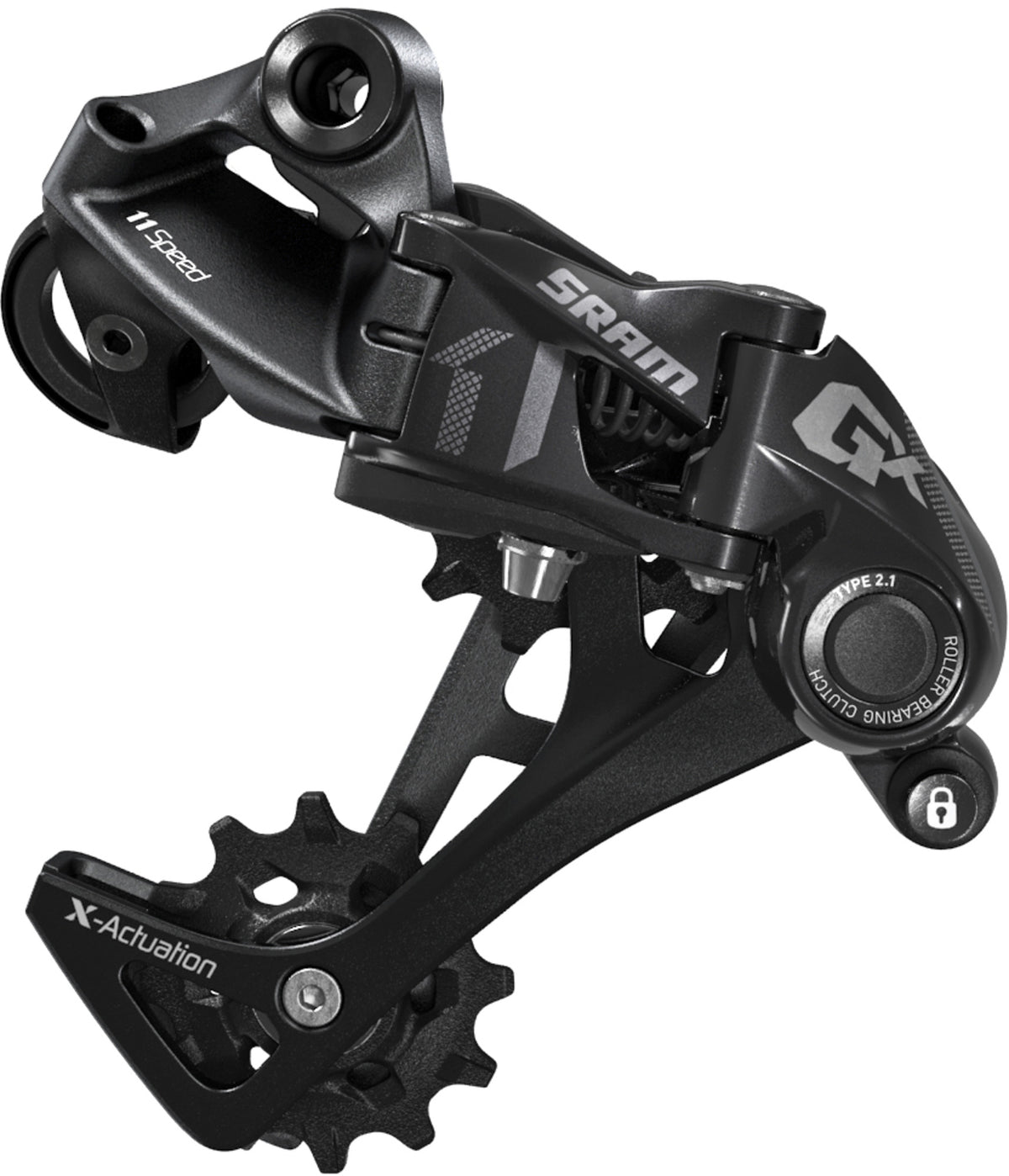Sram - DÉRAILLEUR ARRIÈRE GX 11 X 1 VITESSES - CHAPE LONGUE - NOIR/ROUGE