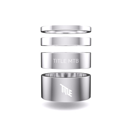 Title MTB Alloy entretoises de jeu de direction Chrome