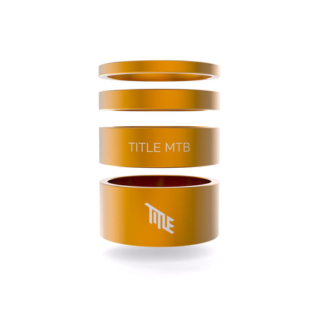 Title MTB Alloy entretoises de jeu de direction Gris