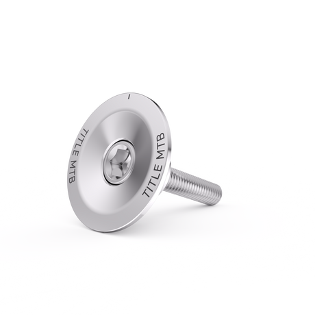 Title MTB Top Cap and Bolt Chrome