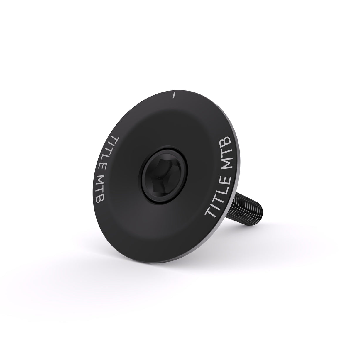 Title MTB Top Cap and Bolt Noir