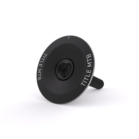 Title MTB Top Cap and Bolt Noir