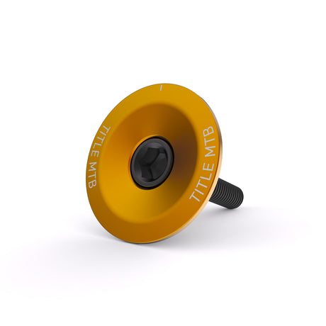 Title MTB Top Cap and Bolt Gris